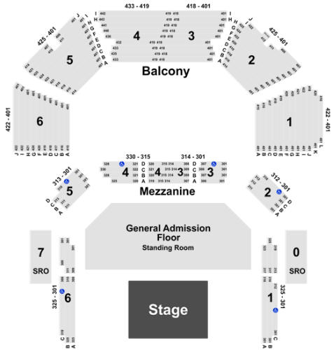  ACL Live at the Moody Theater Seating Chart