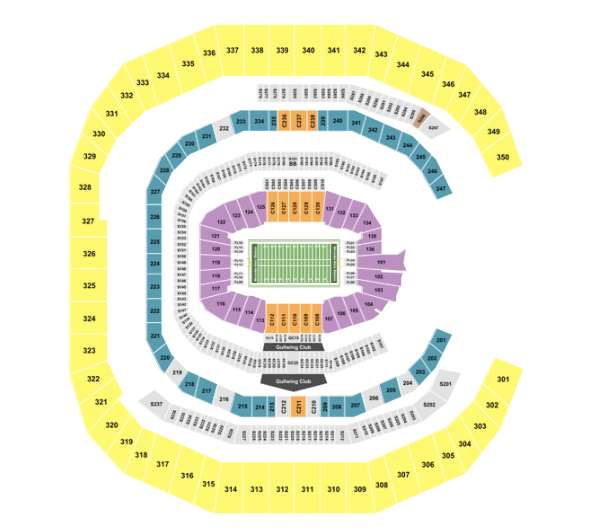 Mercedes-Benz Stadium Seat Map Atlanta Falcons Football