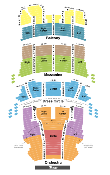 CIBC Theatre Seat Map
