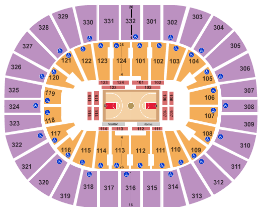 Smoothie King Center Seating chart