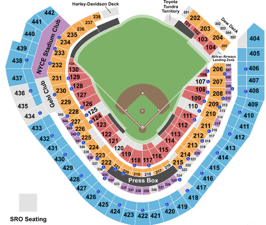 Miller Park Seating chart Baseball