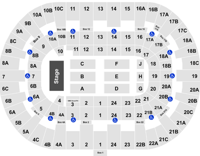 Pechanga Arena Seat Map