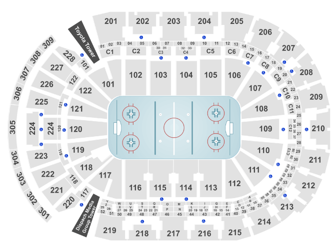 Nationwide Arena Blue Jackets Seating Chart