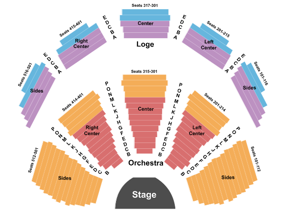 Vivian Beaumont Theater Seat Map