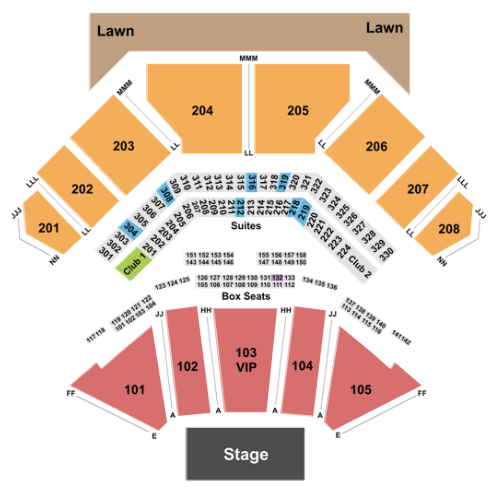  Hollywood Casino Amphitheatre – Tinley Park Seating