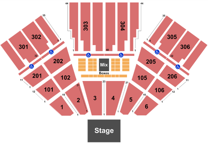  FivePoint Amphitheatre Seating Chart