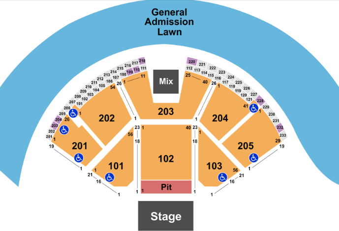  American Family Insurance Amphitheater Seating Chart