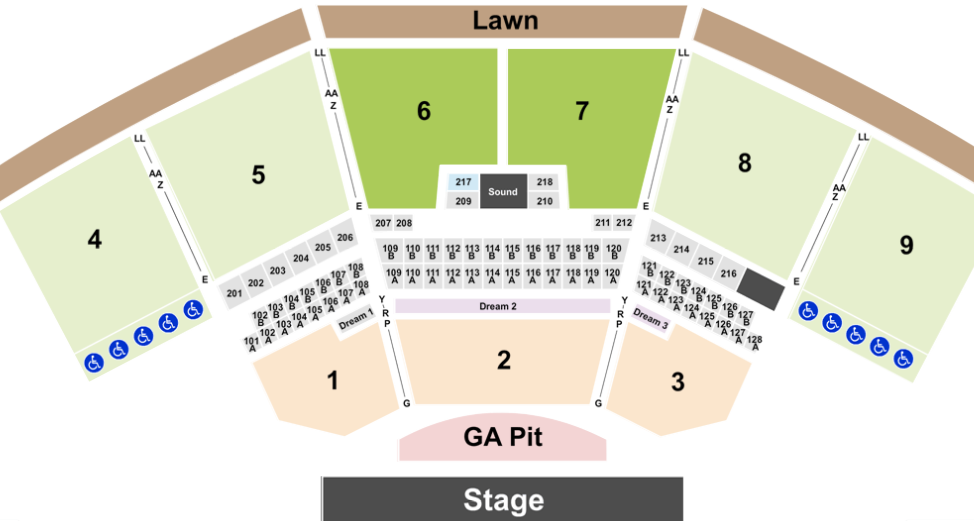  S&T Bank Music Park Seating Chart