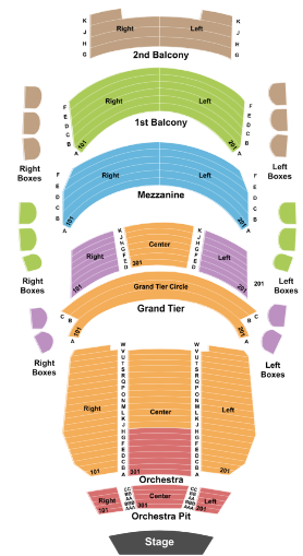 Belk Theatre Seating Chart