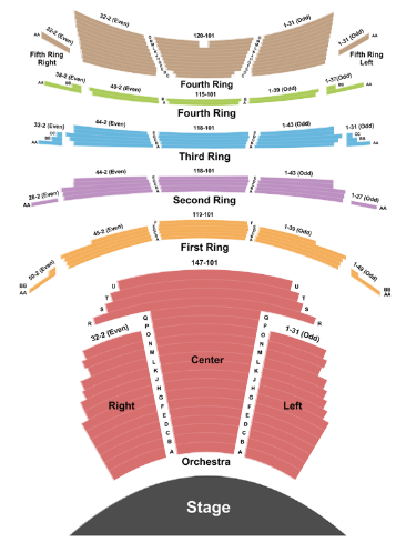  David H. Koch Theater Seating Chart