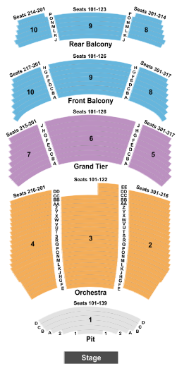  Durham Performing Arts Center Seating Chart