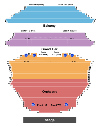  Gammage Auditorium Seating Chart