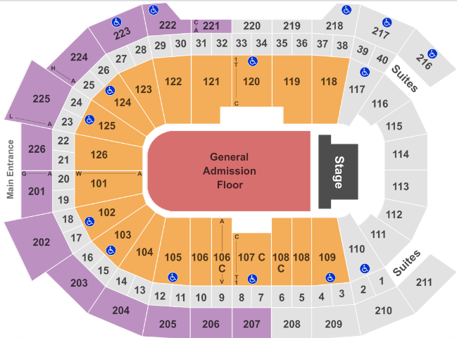  Giant Center seating chart