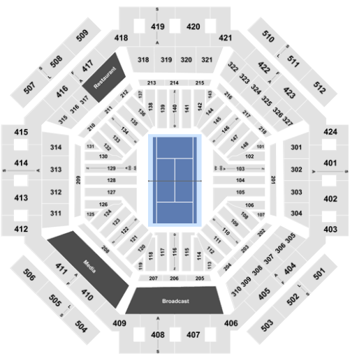  Indian Wells Tennis Stadium Seating chart