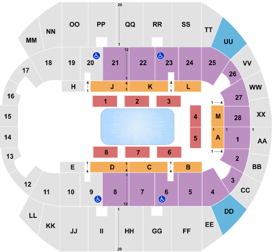  Mississippi Coast Coliseum seating chart