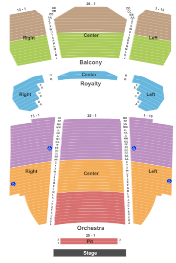  Murat Theatre Seating Chart