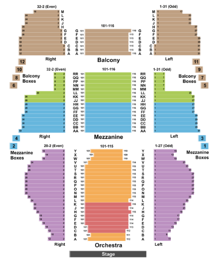  New Amsterdam Theatre Seating Chart