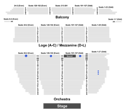 Orpheum Seating Chart Hamilton