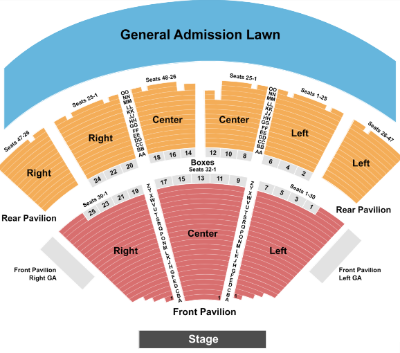  Ravinia Pavilion Seating Chart
