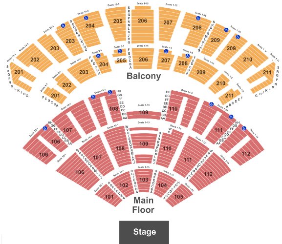  Rosemont Theatre Seating Chart