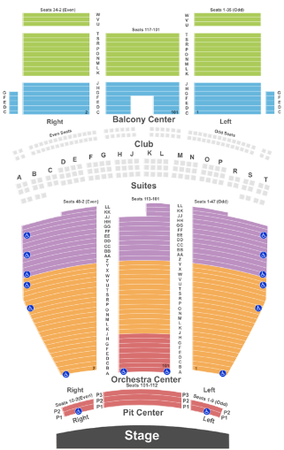  Saenger Theatre Seating Chart