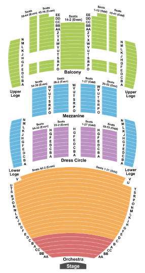 Civic Center San Diego Seating Chart