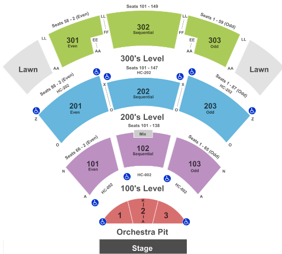  St. Augustine Amphitheatre Seating Chart