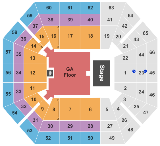  ExtraMile Arena seating chart