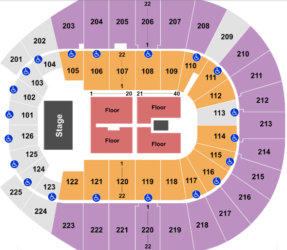 Verizon Arena Pbr Seating Chart