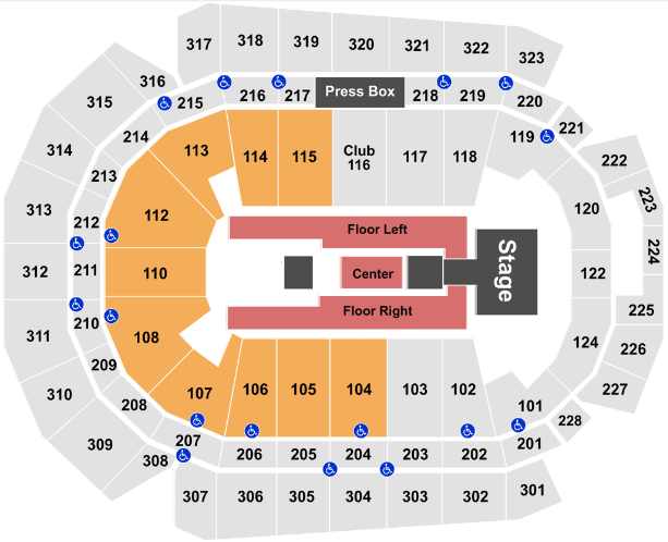 Wells Fargo Arena seating chart