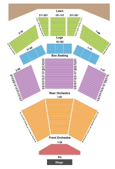  Wolf Trap Seating Chart