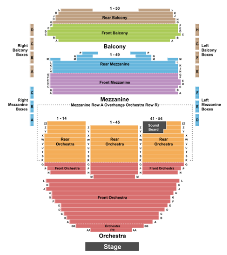  Ahmanson Theatre Seating Chart