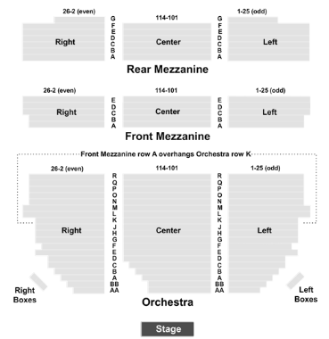  Barrymore Theatre Seating Chart