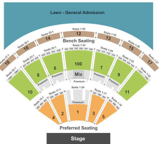 Bethel Woods Center Seating Chart