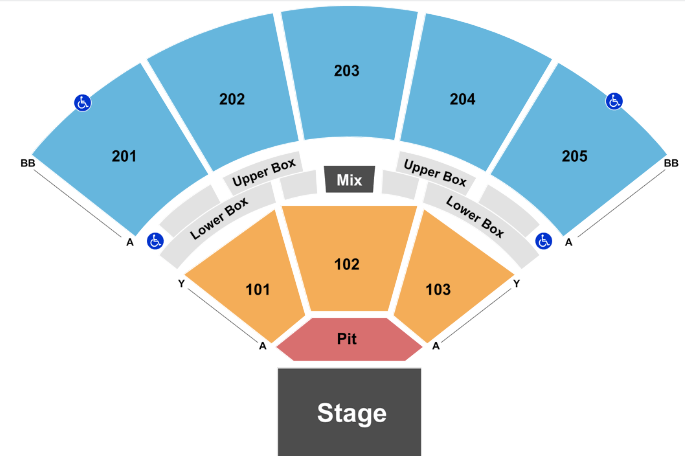  Brandon Amphitheater Seating Chart