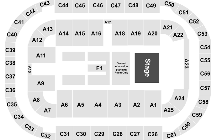  Ford Idaho Center Arena seating chart