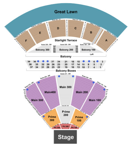 Mann Center Seating Chart