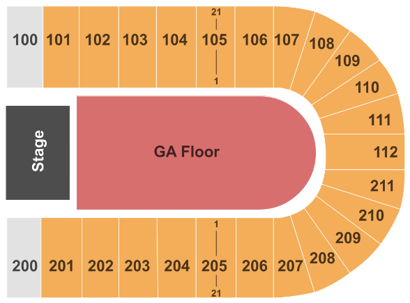  NRG Arena seating chart