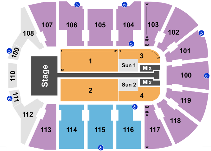  Webster Bank Arena seating chart