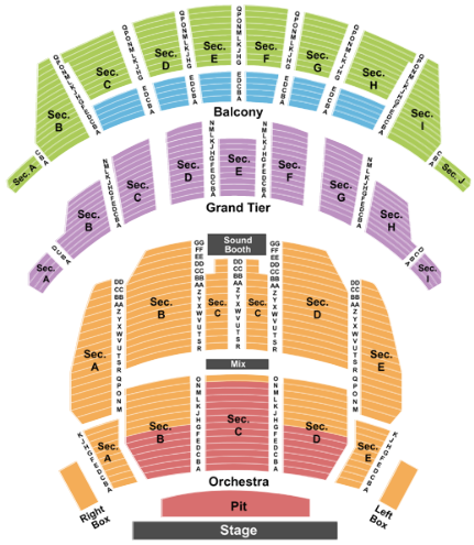  Altria Theater Seating Chart