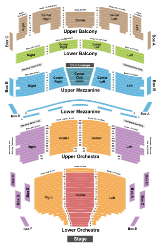  Au-Rene Theater Seating Chart