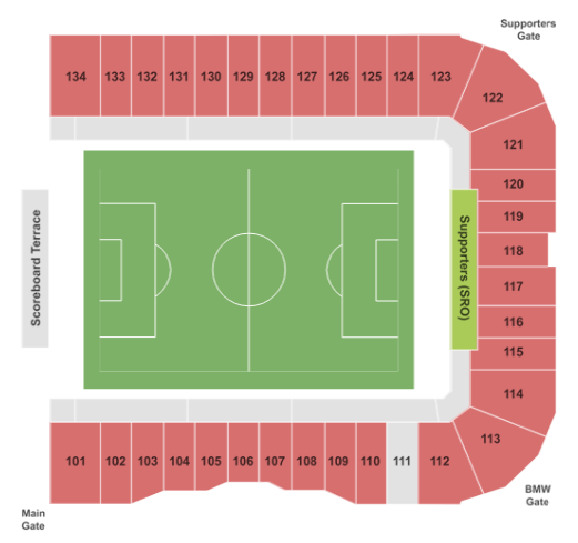  Avaya Stadium Seating chart