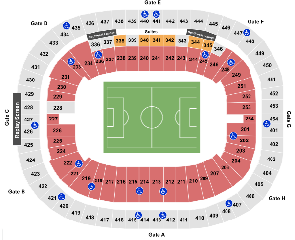  BC Place Seating chart