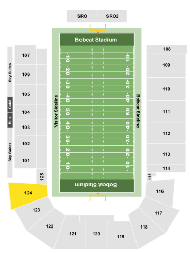 Msu Bobcat Football Stadium Seating Chart