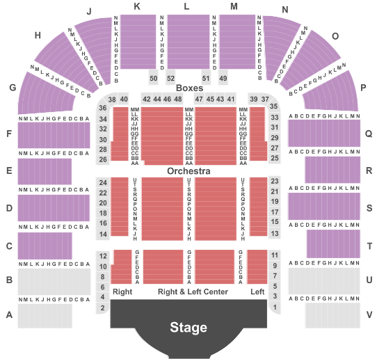 Constitution Hall Seating Chart