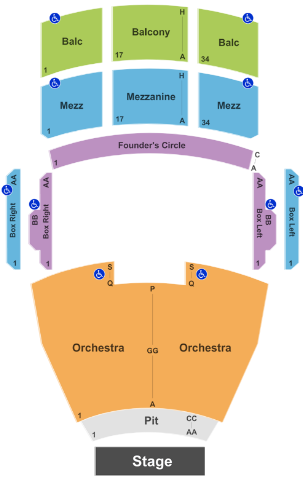  Fred Kavli Theatre Seating Chart