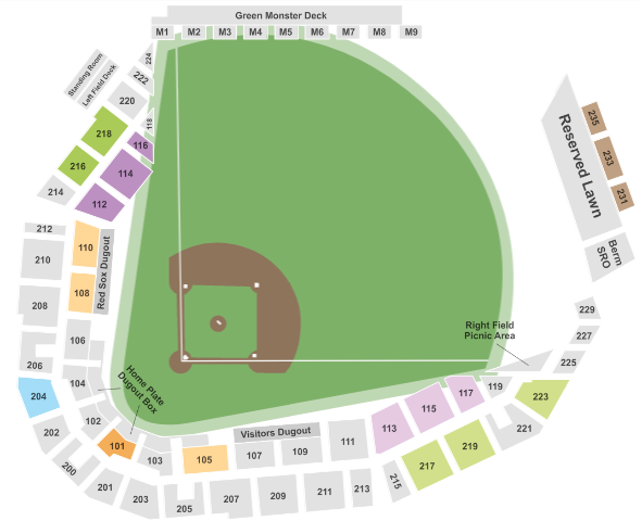  JetBlue Park at Fenway South Seating Chart