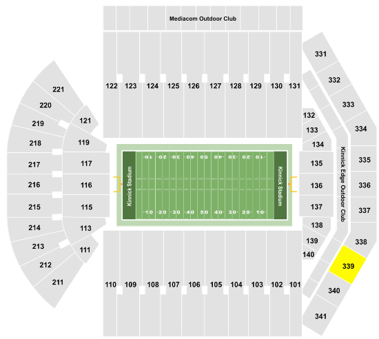  Kinnick Stadium Seating chart