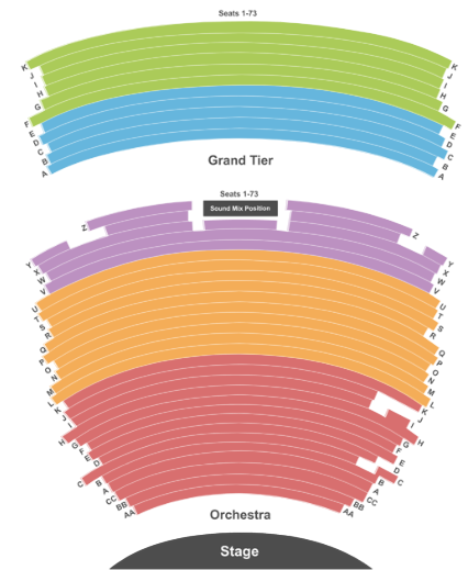  Wharton Center Seating Chart
