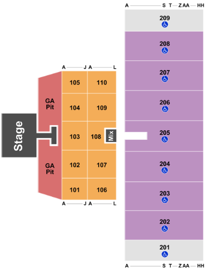  Alerus Center seating chart